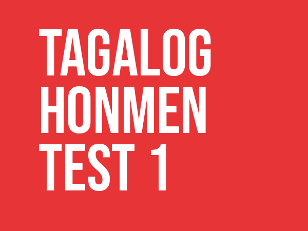 tagalog honmen test 1 gaijin world