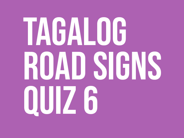 Japan Road Signs Test Tagalog 06